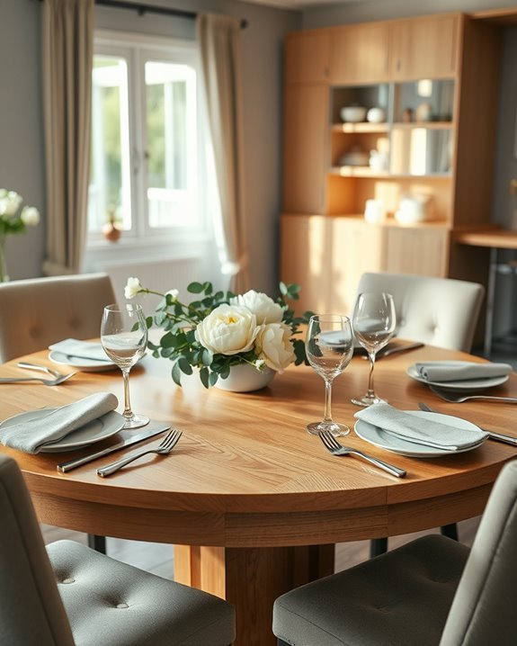 inviting round table arrangement