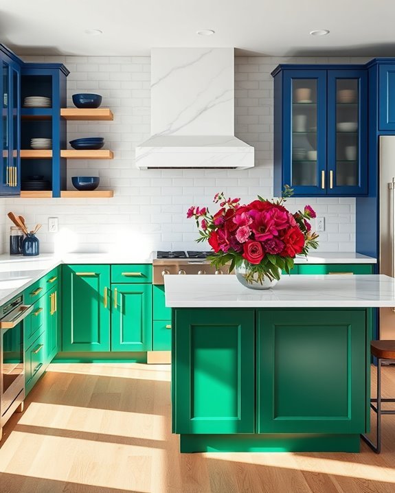 jewel toned kitchen elegance