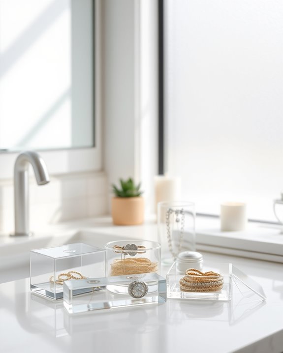 jewelry organization in containers