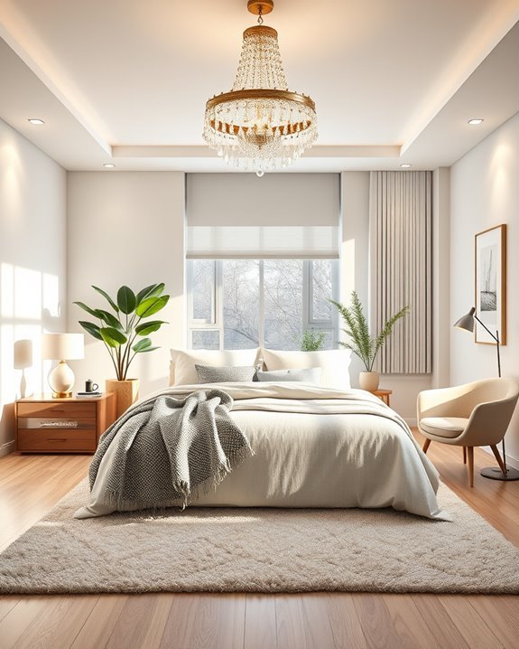 layered lighting for bedrooms