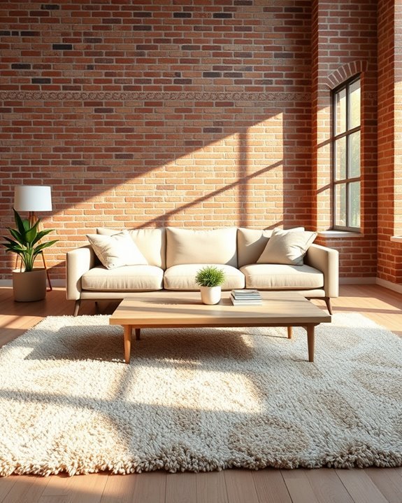 layered rugs enhance warmth