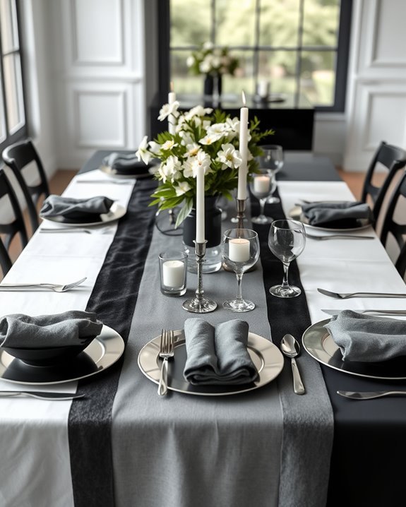 layering table linens creatively