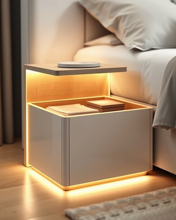 led bedside box design