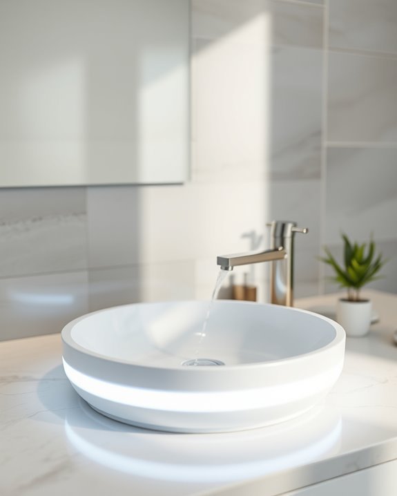 led illuminated bathroom sinks