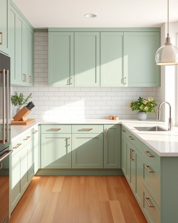 light fern kitchen decor