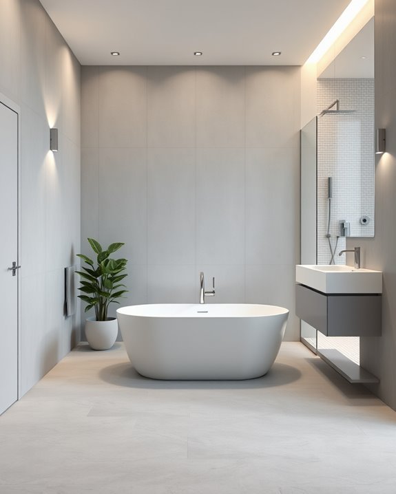 light grey bathroom design