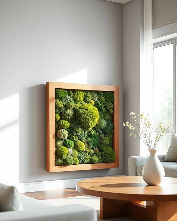 living moss wall decor