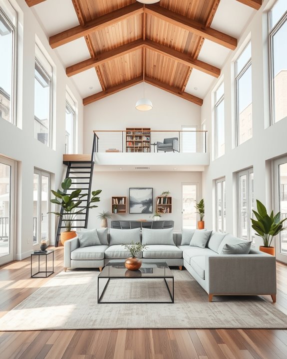 lofted area for productivity