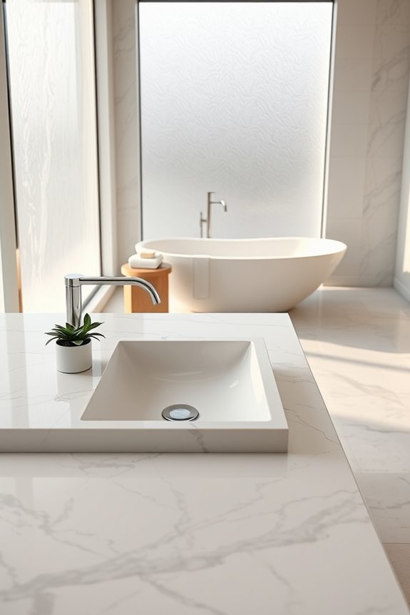 luxurious marble bathroom elegance