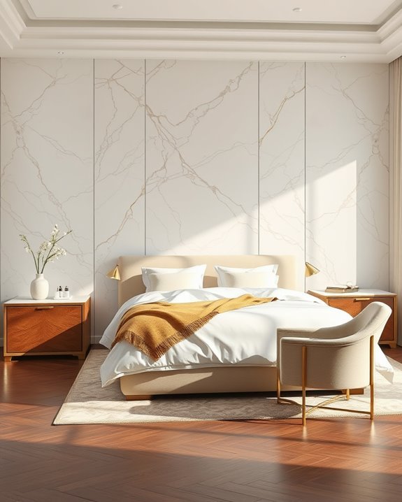 luxurious marble wall panels