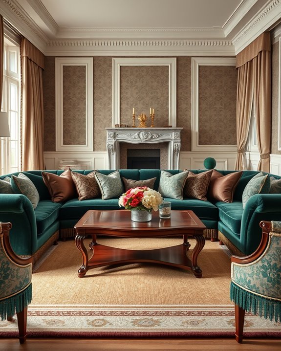 luxurious silk and velvet
