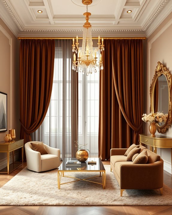 luxurious velvet curtains elegance