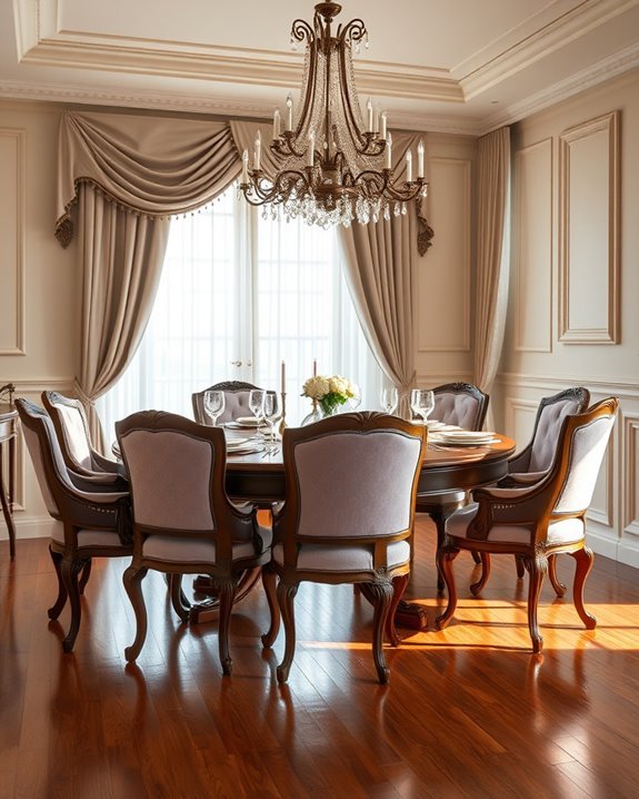 luxurious velvet dining elegance