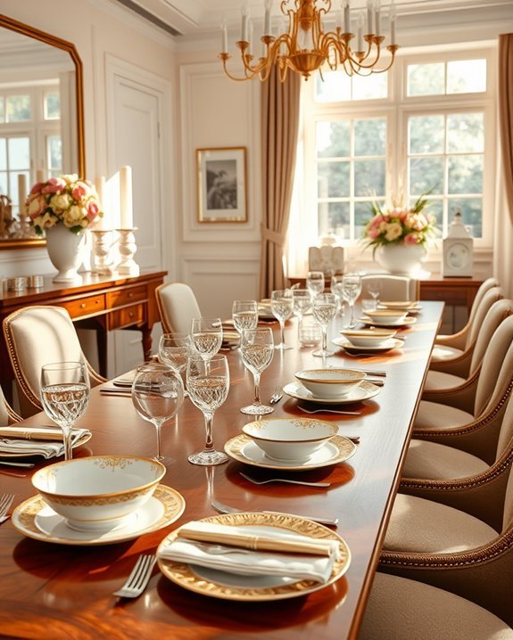 luxury dining table accessories