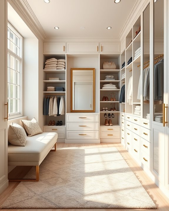 luxury organized closet space