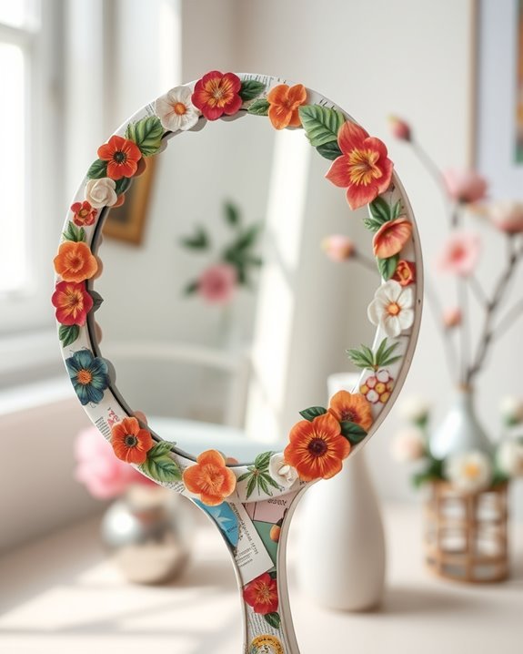 magazine mirror art project