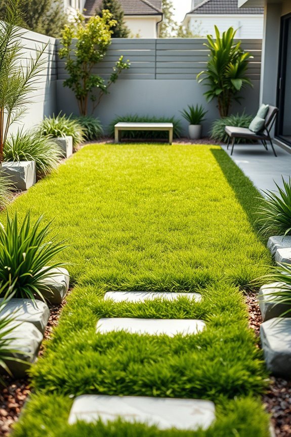 maintenance free green landscaping