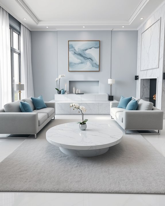 marble accents elevate elegance