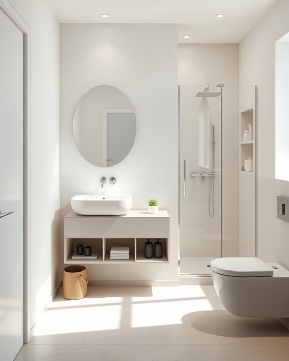 maximize bathroom space efficiently