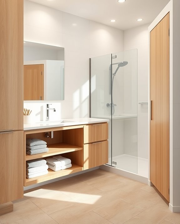 maximize bathroom storage efficiency