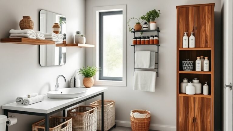 maximize bathroom storage space