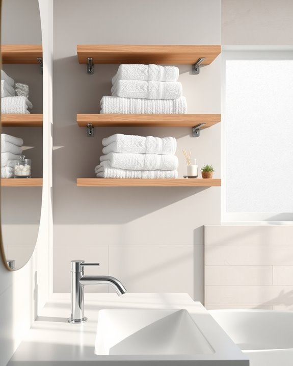 maximize bathroom vertical space