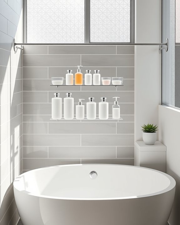 maximize bathroom vertical space