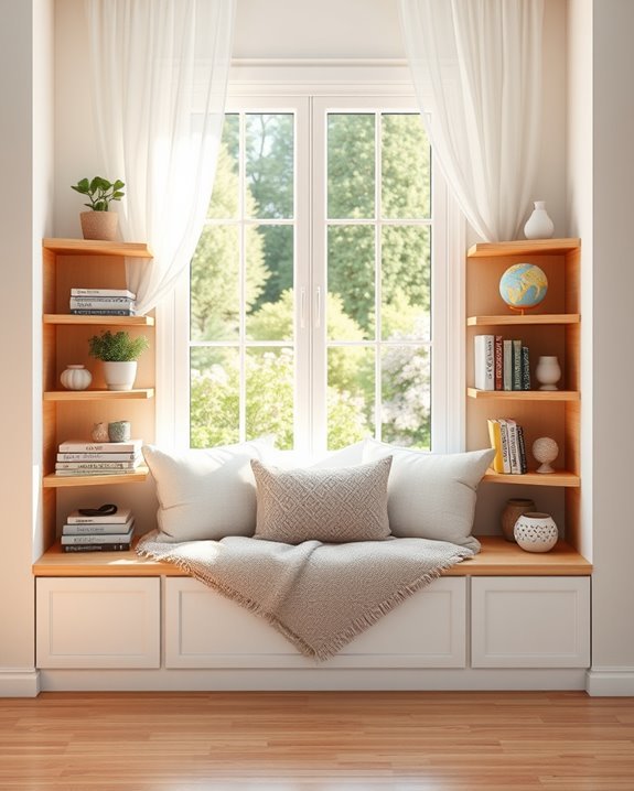 maximize bay window storage