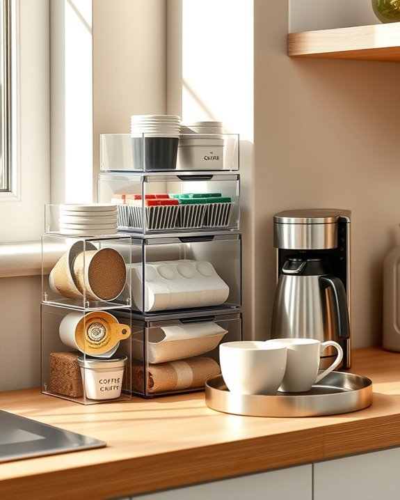 maximize coffee bar organization
