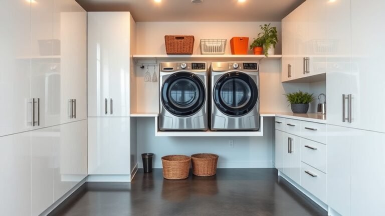 maximize garage laundry space