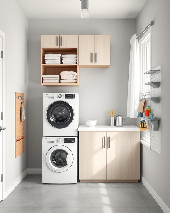 maximize garage laundry space