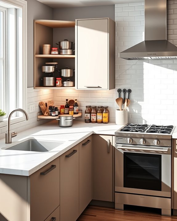 maximize kitchen corner space