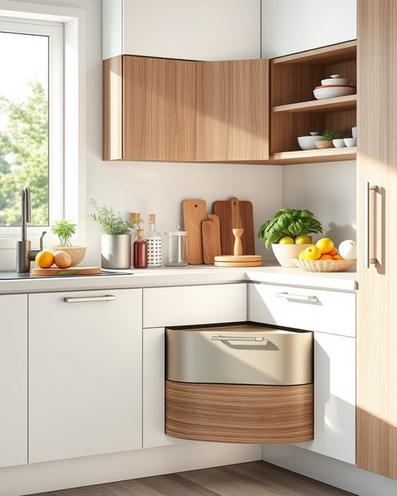 maximize kitchen corner storage