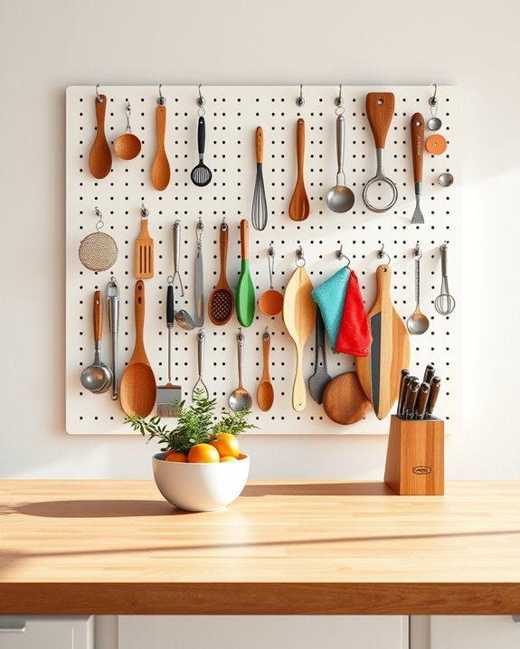 maximize kitchen tool storage