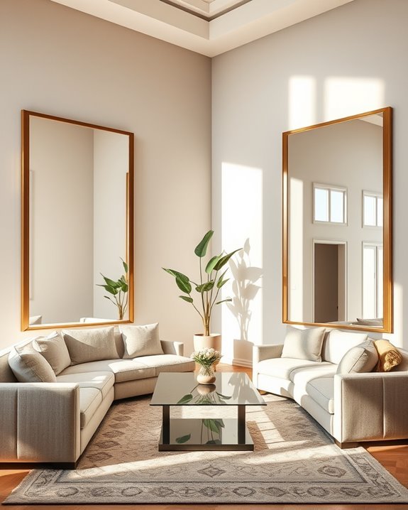 maximize light with mirrors