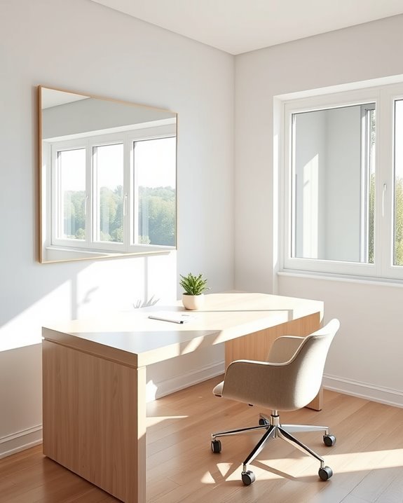 maximize light with mirrors
