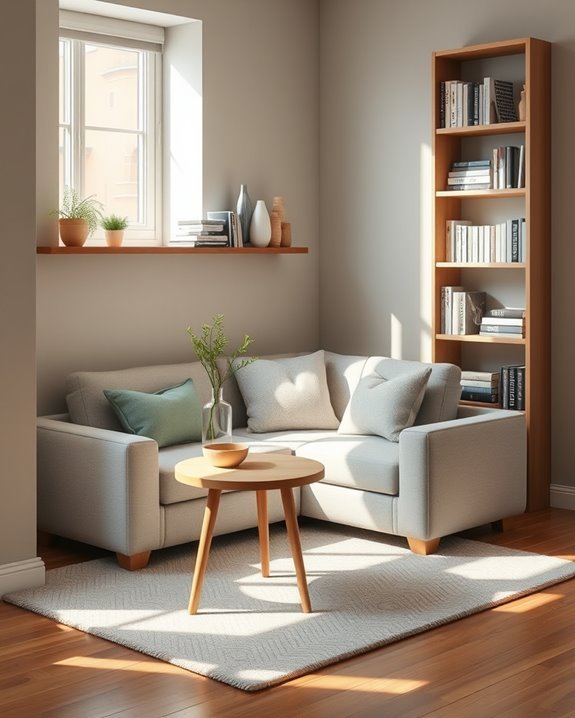 maximize small corner spaces
