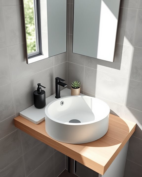 maximize space with corner sinks