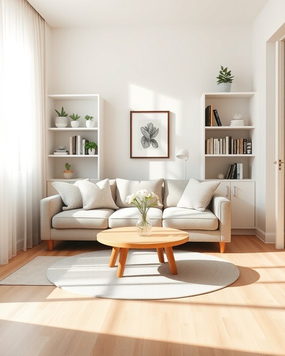 maximize space with shelving
