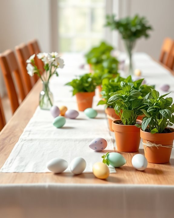 miniature potted plant favors