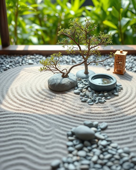 miniature zen garden tranquility