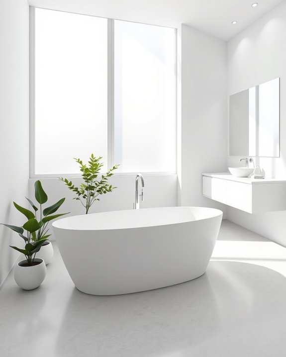 minimalist bathroom white space