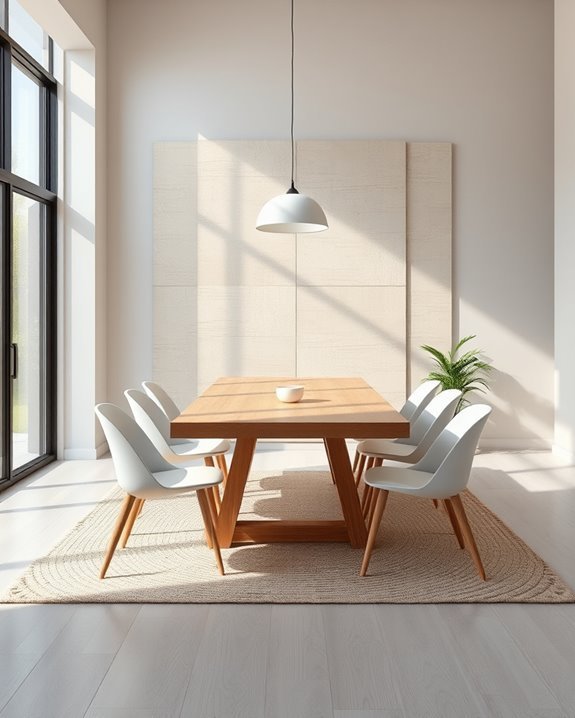 minimalist dining room decor