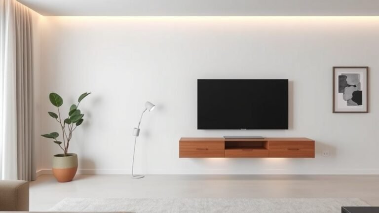 minimalist floating tv stands