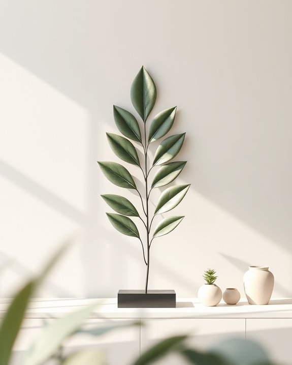 minimalist leaf decor elegance