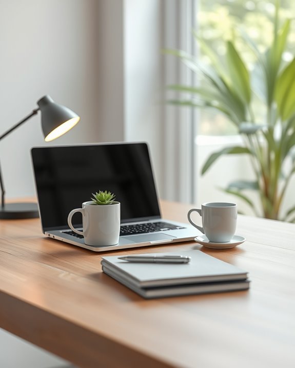 minimalist workspace for productivity