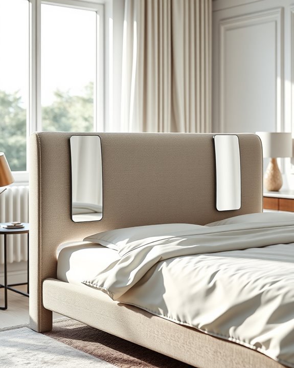 mirrored backrest design elegance