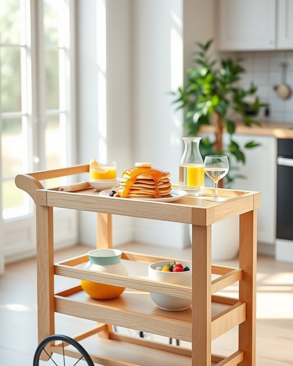 mobile breakfast cart convenience