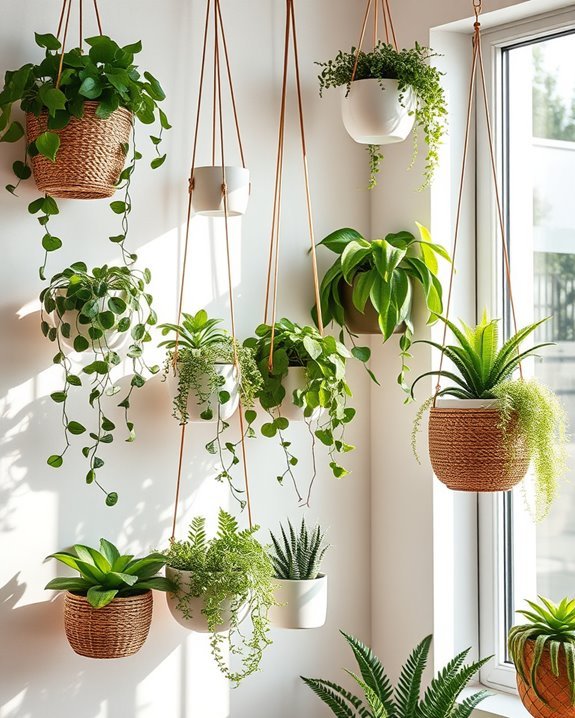 modern hanging planter aesthetics