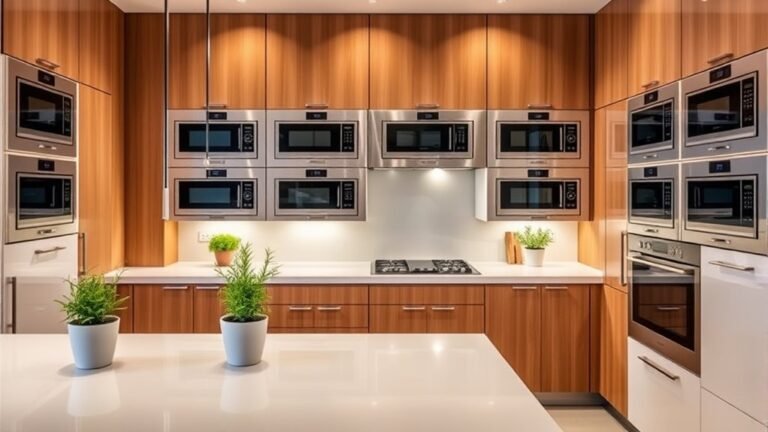 modern microwave cabinet designs